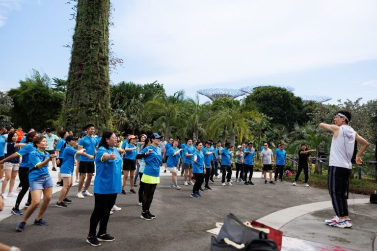 Zumba during team building activity